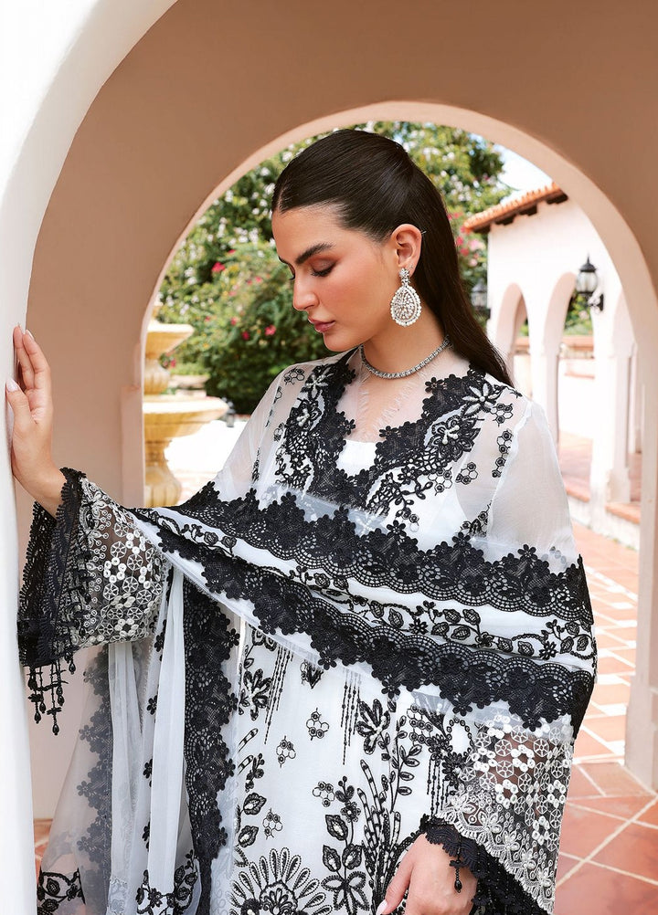 Lumiere by Saira Rizwan Unstitched Embroidered Chiffon 3 Piece Suit SR26ULF Pearl SRL26-05 - Festive Collection
