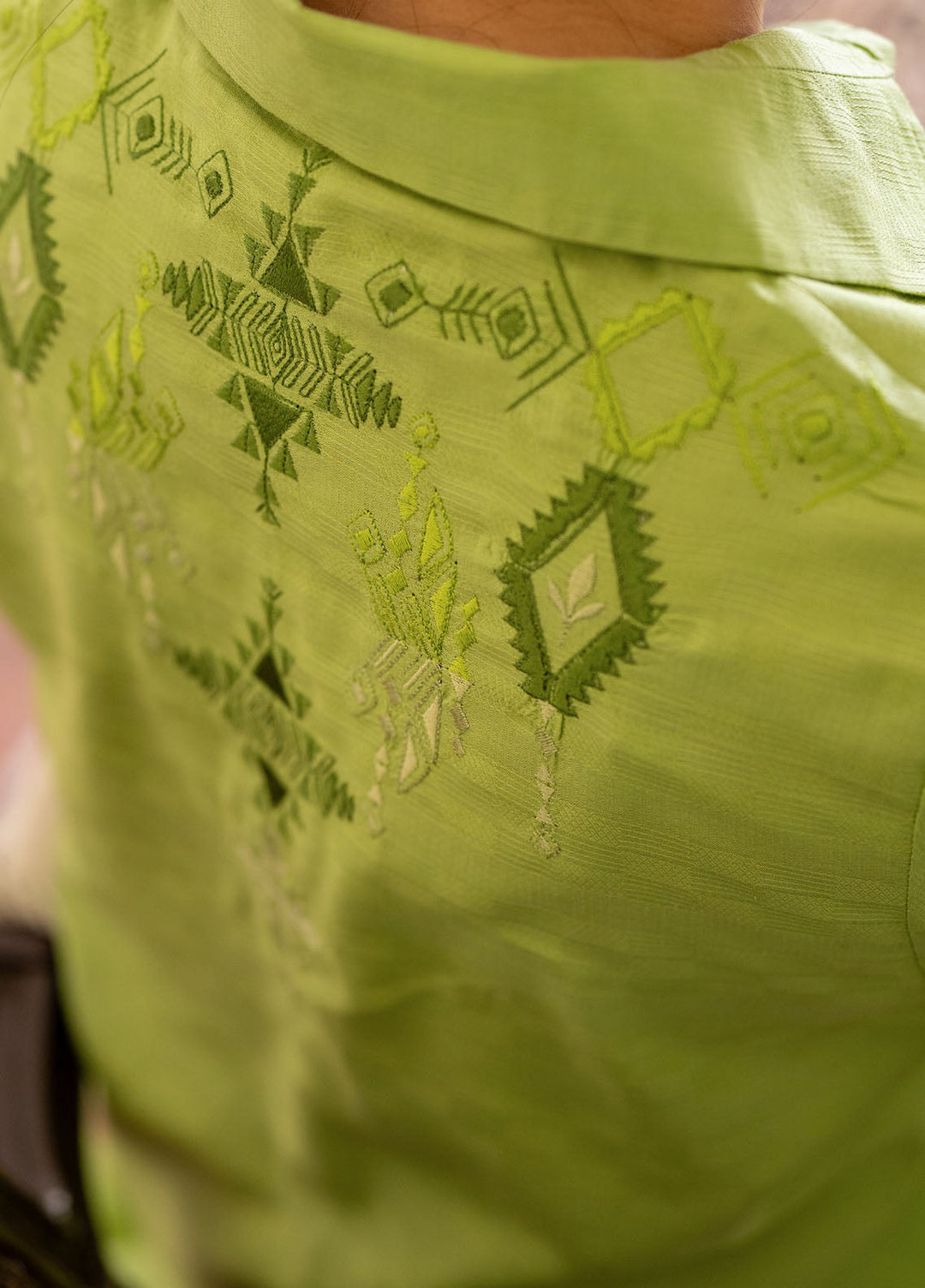 Pret Essentials by Sahar Womens Pret Embroidered Jacquard 2 Piece Suit SSDJ-RK-V2-01 Celadon bliss