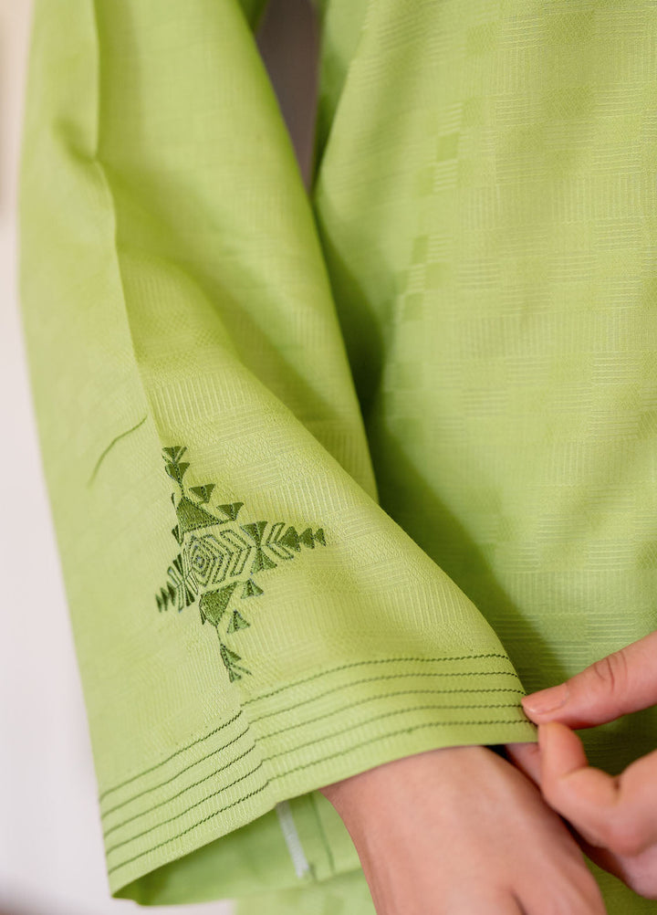 Pret Essentials by Sahar Womens Pret Embroidered Jacquard 2 Piece Suit SSDJ-RK-V2-01 Celadon bliss