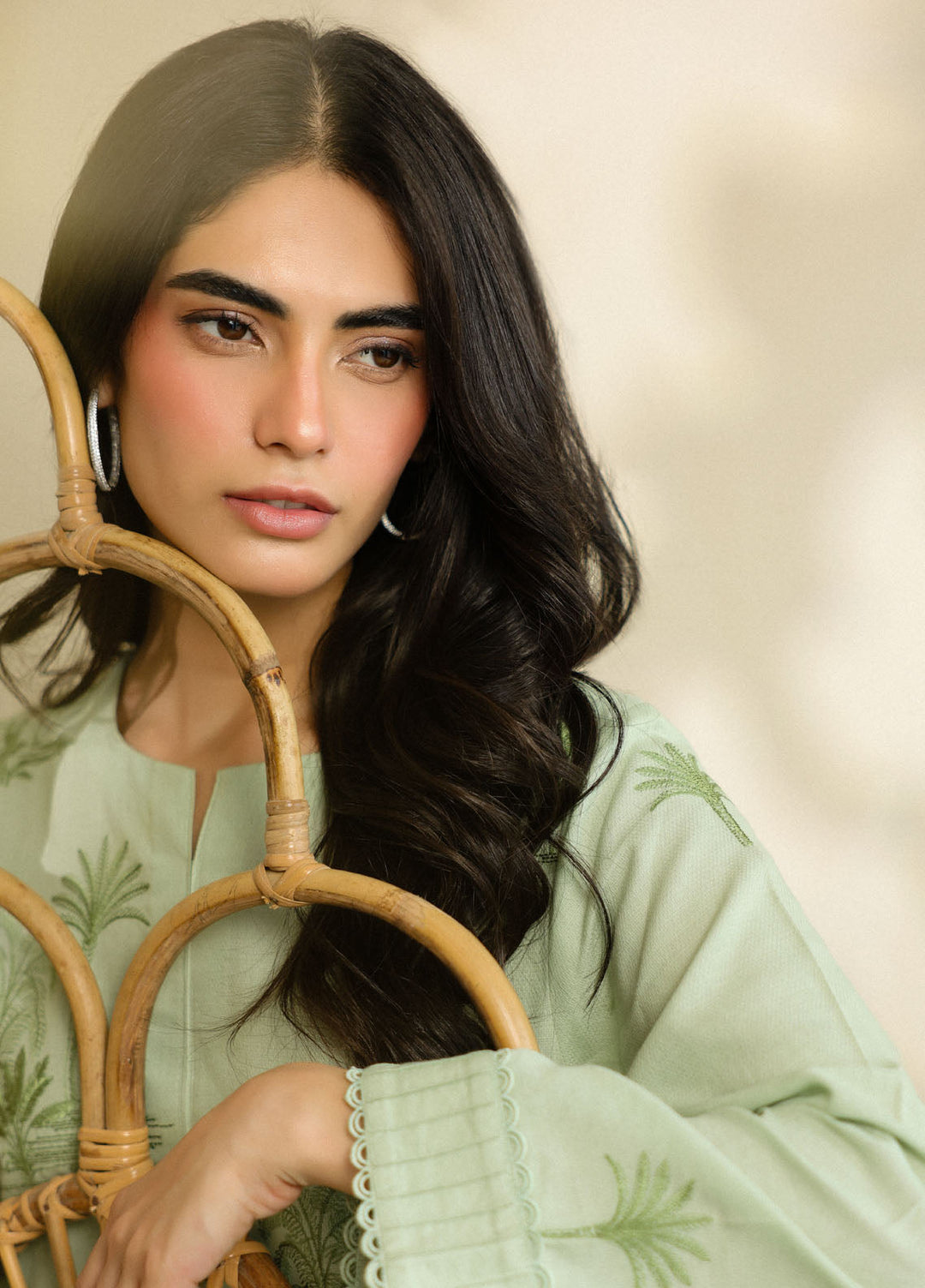 Pret Essentials by Sahar Womens Pret Embroidered Jacquard 2 Piece Suit SSSJE-YA-05 Eternal Spring