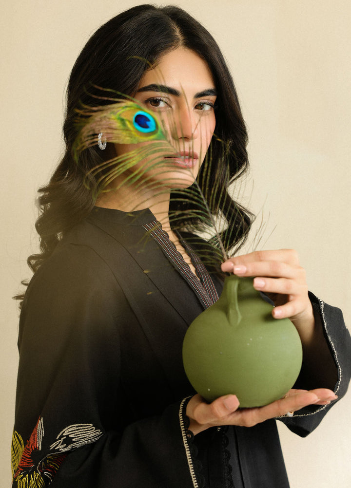 Pret Essentials by Sahar Womens Pret Embroidered Jacquard 2 Piece Suit SSSJE-YA-06 Night Jasmine