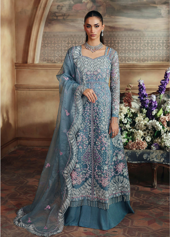 Sage by Rajbari Unstitched Luxury Formals Embroidered Net Suits 4 Piece RB25SF ART-01 Elysia - Formal Collection