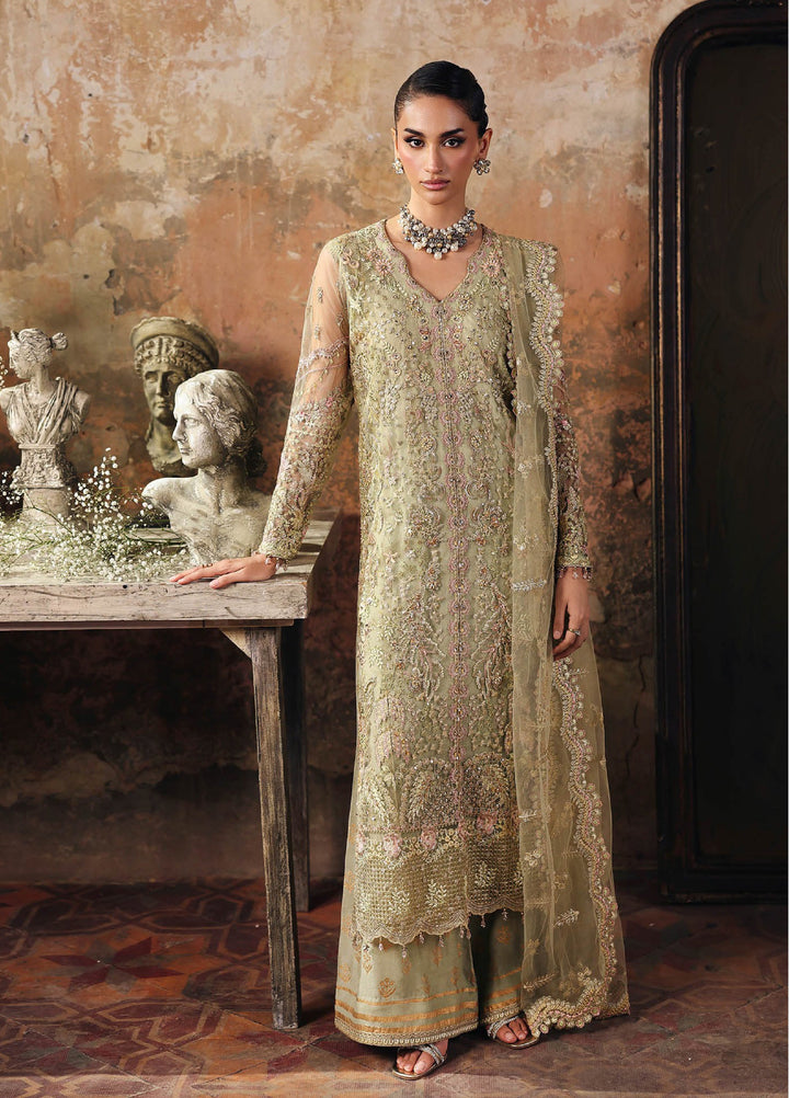 Sage by Rajbari Unstitched Luxury Formals Embroidered Net Suits 4 Piece RB25SF ART-02 Celestia - Formal Collection