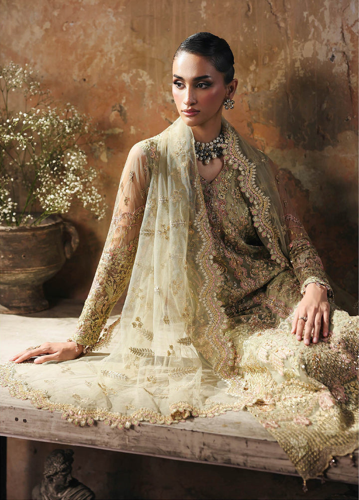 Sage by Rajbari Unstitched Luxury Formals Embroidered Net Suits 4 Piece RB25SF ART-02 Celestia - Formal Collection