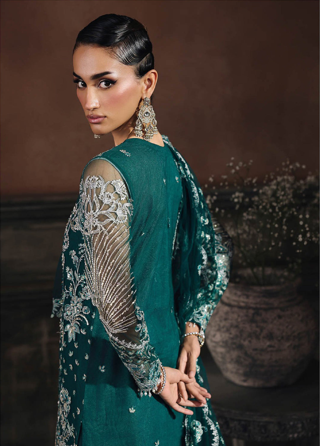 Sage by Rajbari Unstitched Luxury Formals Embroidered Net Suits 4 Piece RB25SF ART-03 Celina - Formal Collection