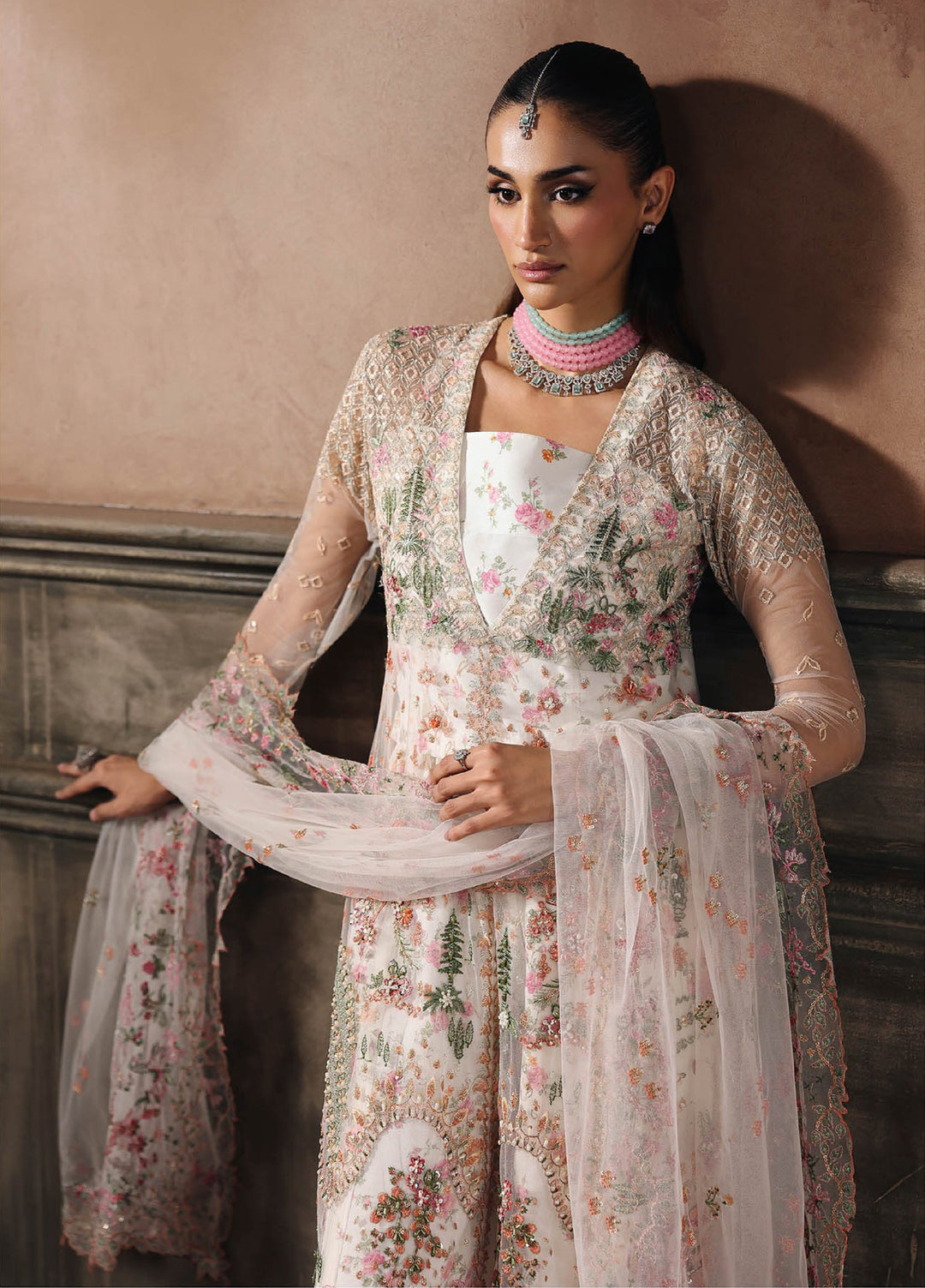 Sage by Rajbari Unstitched Luxury Formals Embroidered Net Suits 4 Piece RB25SF ART-05 Radiance - Formal Collection