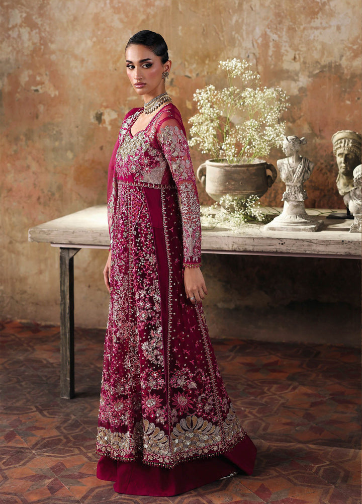 Sage by Rajbari Unstitched Luxury Formals Embroidered Net Suits 4 Piece RB25SF ART-06 Roselle - Formal Collection