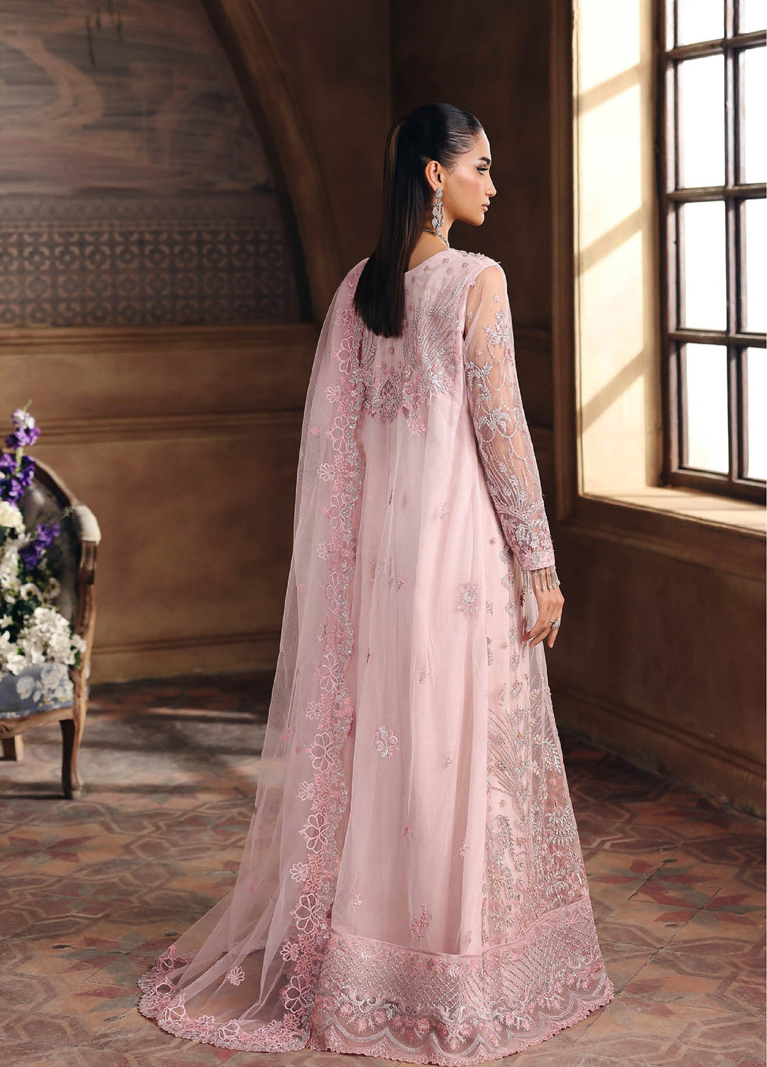 Sage by Rajbari Unstitched Luxury Formals Embroidered Net Suits 4 Piece RB25SF ART-07 Elara - Formal Collection