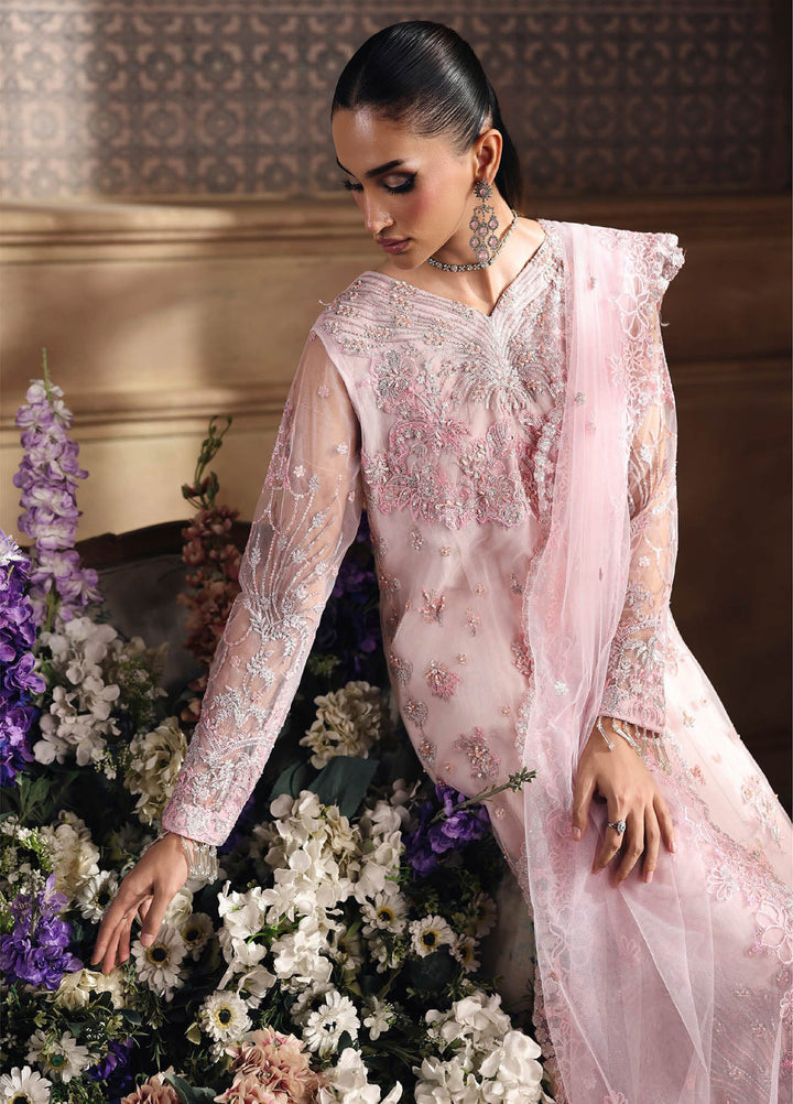 Sage by Rajbari Unstitched Luxury Formals Embroidered Net Suits 4 Piece RB25SF ART-07 Elara - Formal Collection