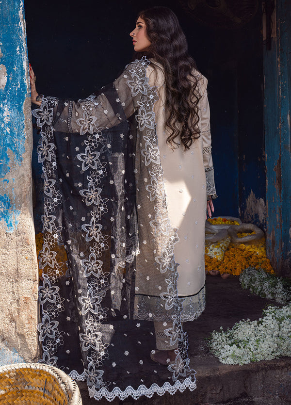 Sahakari by Sahane Pret Embroidered Lawn 3 Piece Suit CT-10009 Ghazal - Festive Collection