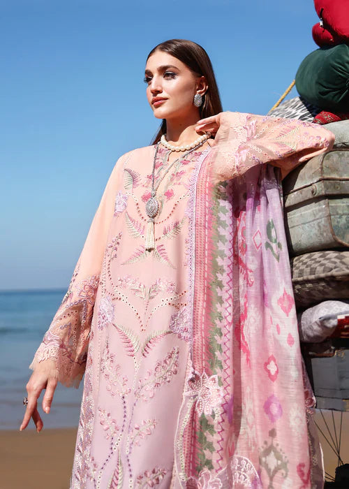 Saira Shakira Unstitched Embroidered Lawn 3 Piece Suit SSR26ULE SS-003A - Eid Collection