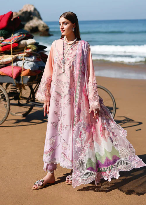 Saira Shakira Unstitched Embroidered Lawn 3 Piece Suit SSR26ULE SS-003A - Eid Collection