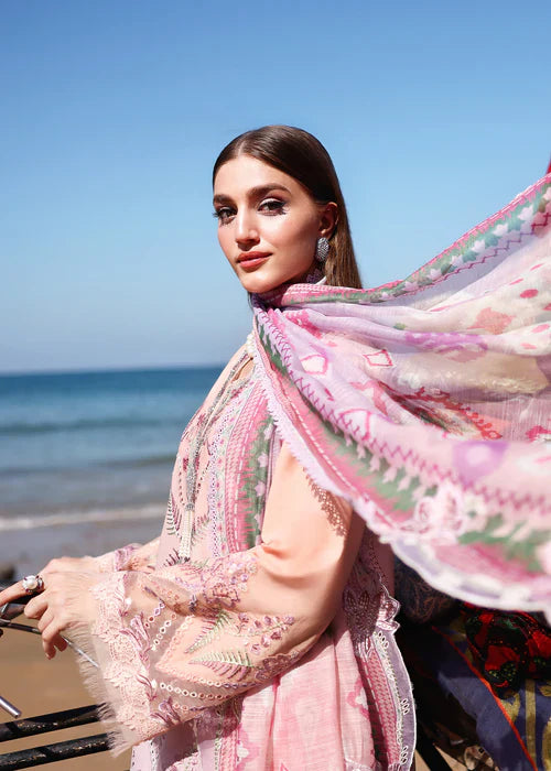 Saira Shakira Unstitched Embroidered Lawn 3 Piece Suit SSR26ULE SS-003A - Eid Collection