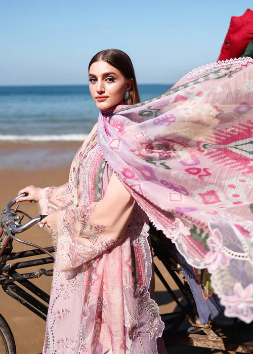 Saira Shakira Unstitched Embroidered Lawn 3 Piece Suit SSR26ULE SS-003A - Eid Collection