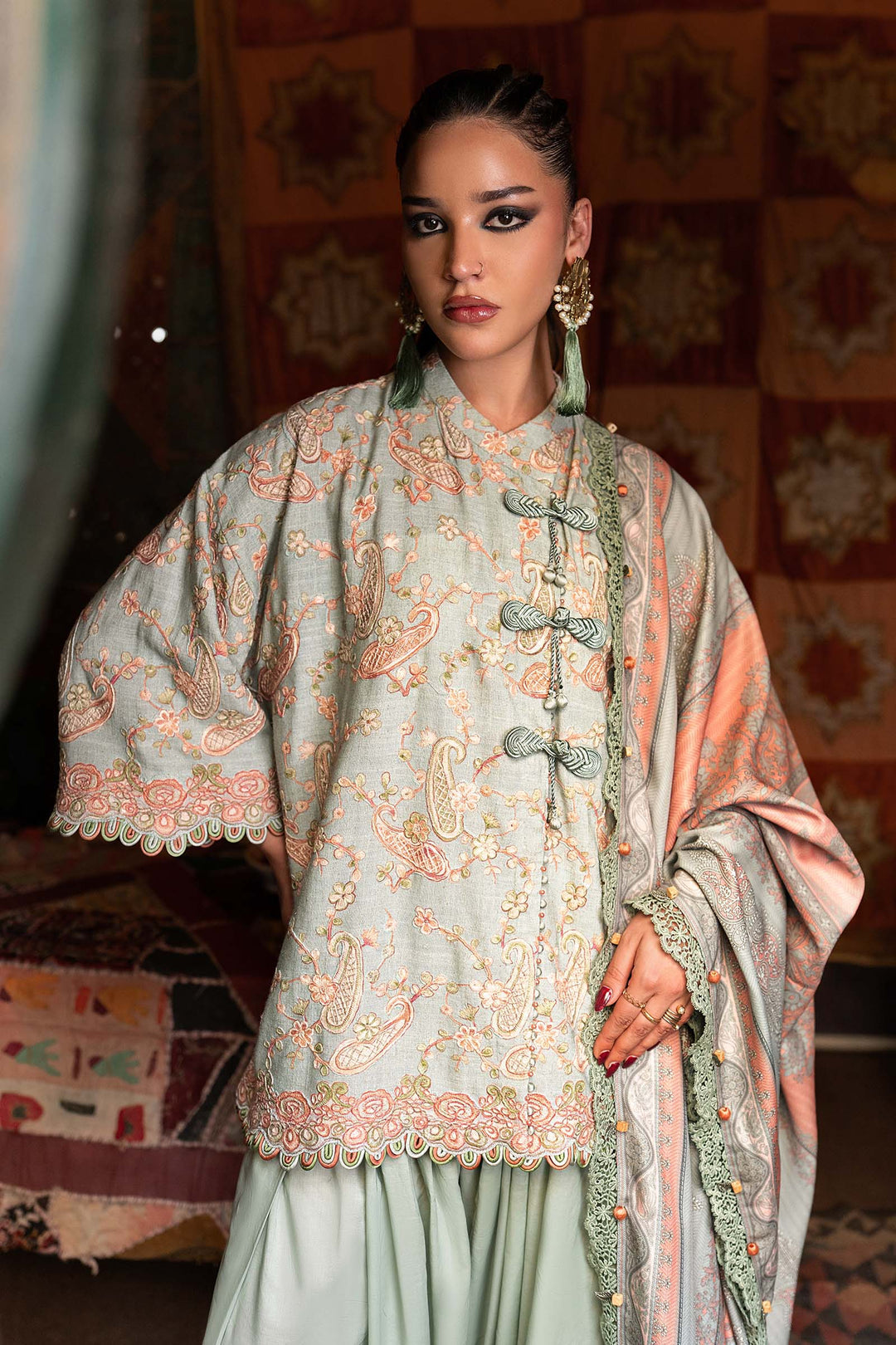 M Prints by Maria B Unstitched Printed Cambric 3 Piece Suit MB26UPC 8B - Casual Collection