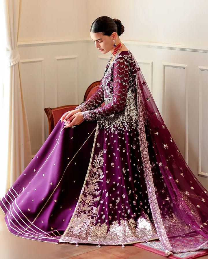 Whispers of Grace by Roheenaz Unstitched Embroidered Chiffon 3 Piece Suit RN26UWG Selen RUNCH260204 - Wedding Collection