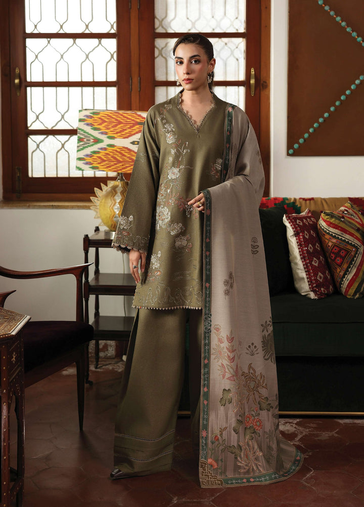 The Heirloom by Seran Unstitched Embroidered Karandi 3 Piece Suit SN26UTH Avelin D-06 - Casual Collection