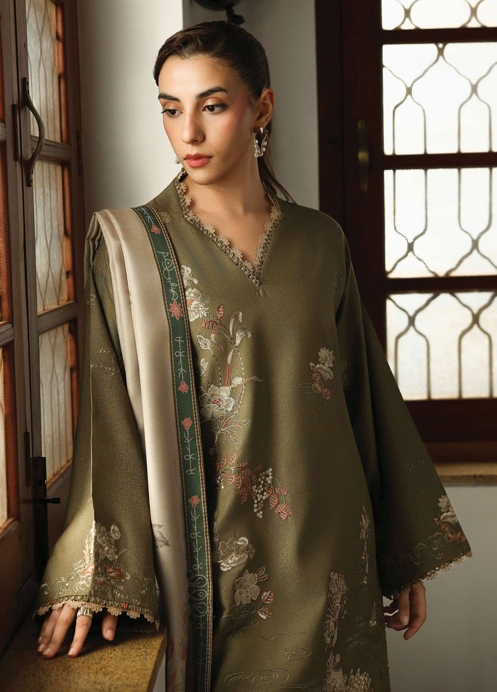The Heirloom by Seran Unstitched Embroidered Karandi 3 Piece Suit SN26UTH Avelin D-06 - Casual Collection