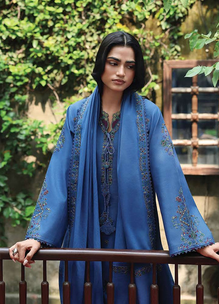 The Heirloom by Seran Unstitched Embroidered Khaddar 3 Piece Suit SN26UTH Avelis D-08 - Casual Collection
