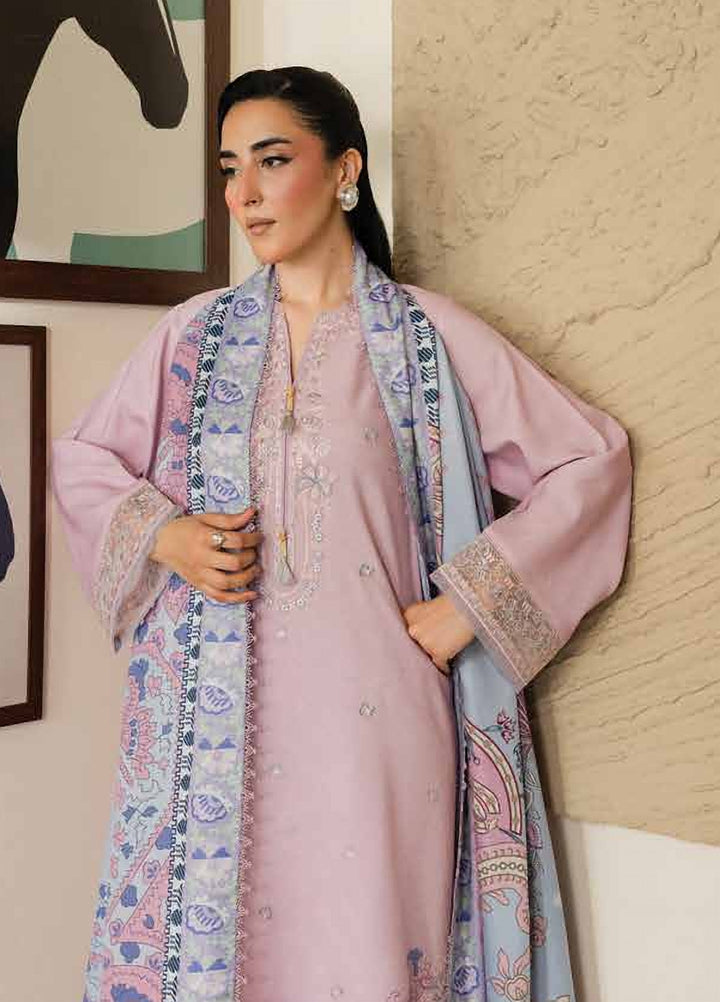 Bellini by Seran Unstitched Embroidered Viscose 3 Piece Suit SN26UBW Elaris D-02 - Winter Collection