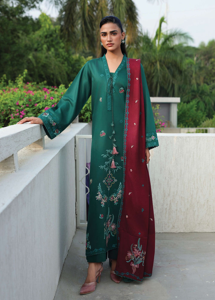 The Heirloom by Seran Unstitched Embroidered Herringbone 3 Piece Suit SN26UTH Elvara D-04 - Casual Collection