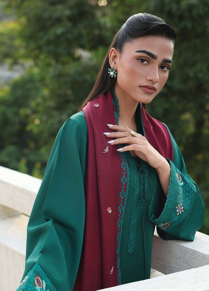 The Heirloom by Seran Unstitched Embroidered Herringbone 3 Piece Suit SN26UTH Elvara D-04 - Casual Collection