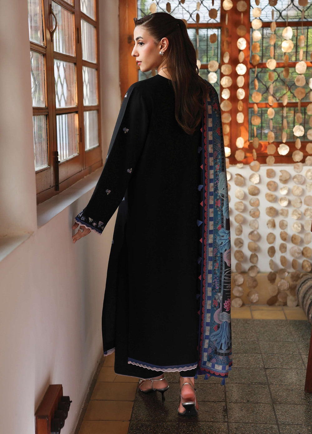 The Heirloom by Seran Unstitched Embroidered Marina Twill 3 Piece Suit SN26UTH Noira D-12 - Casual Collection