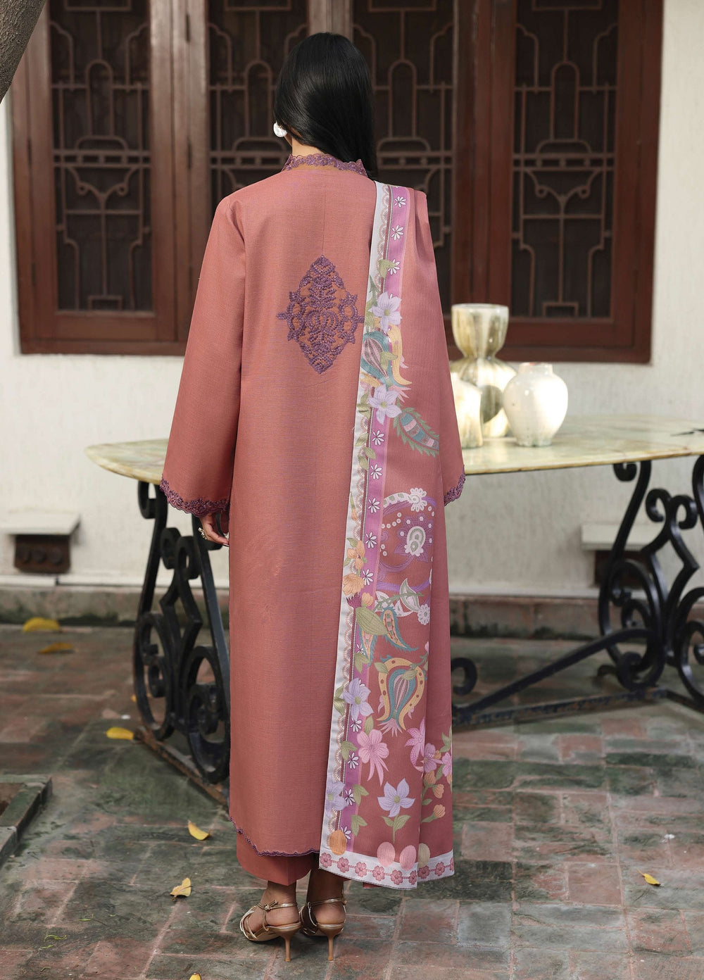The Heirloom by Seran Unstitched Embroidered Khaddar 3 Piece Suit SN26UTH Rielle D-09 - Casual Collection