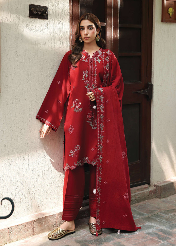 The Heirloom by Seran Unstitched Embroidered Herringbone 3 Piece Suit SN26UTH Senna D-10 - Casual Collection