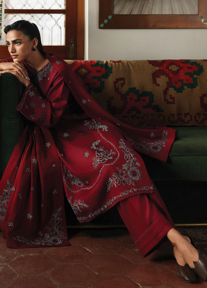 The Heirloom by Seran Unstitched Embroidered Herringbone 3 Piece Suit SN26UTH Sorelle D-02 - Casual Collection