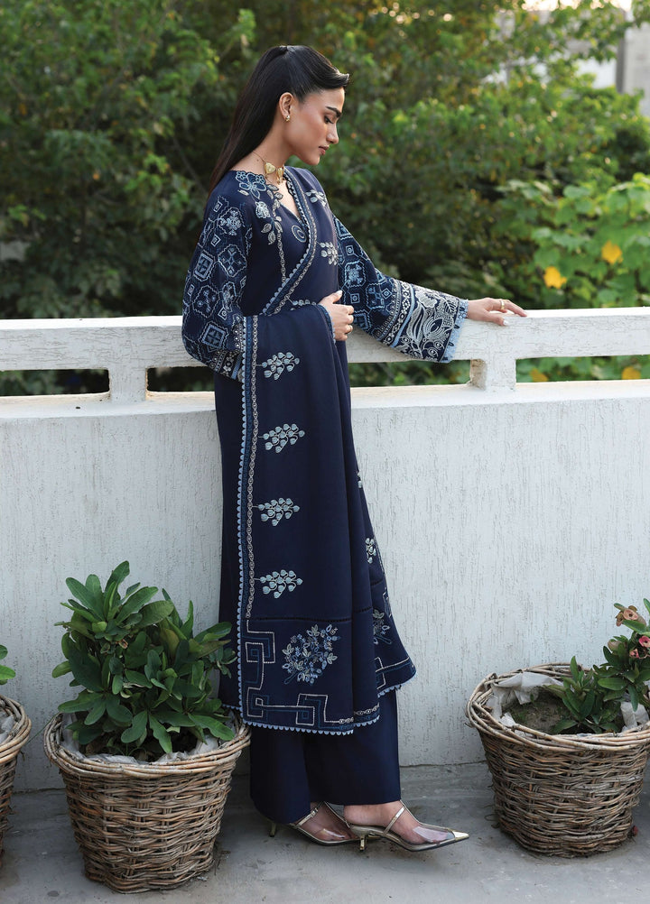 The Heirloom by Seran Unstitched Embroidered Herringbone 3 Piece Suit SN26UTH Vielle D-05 - Casual Collection
