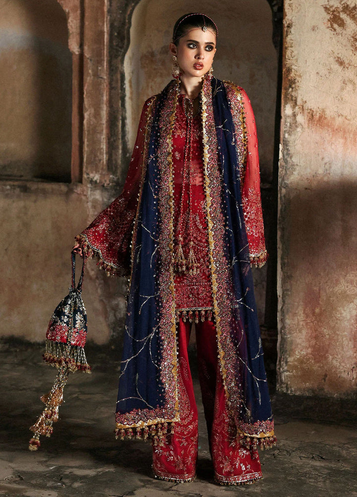 Massarat by Hussain Rehar Embroidered Raw Silk Suits Unstitched 3 Piece HRR25MU Shahrbano - Festive Collection