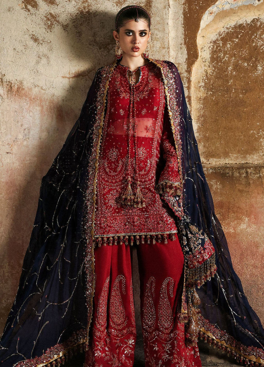 Massarat by Hussain Rehar Embroidered Raw Silk Suits Unstitched 3 Piece HRR25MU Shahrbano - Festive Collection