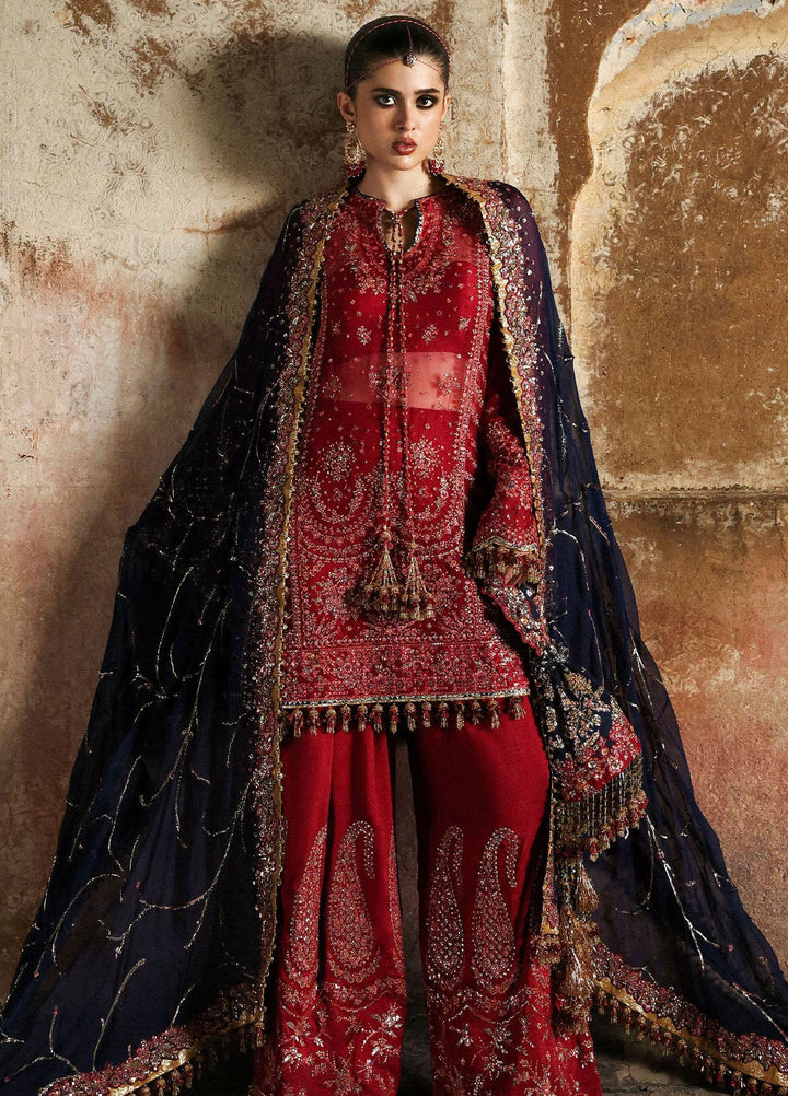 Massarat by Hussain Rehar Embroidered Raw Silk Suits Unstitched 3 Piece HRR25MU Shahrbano - Festive Collection