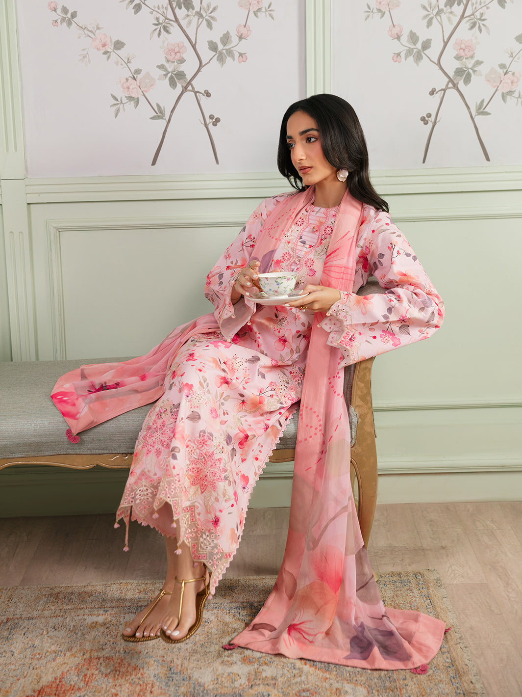 The Meetup by Yards Unstitched Embroidered Lawn 3 Piece Suit Shared Stories Casual Collection