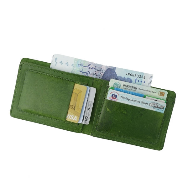 Vintage by Jild Mens Genuine Vintage Leather Wallet-OLIVE GREEN S3 ...