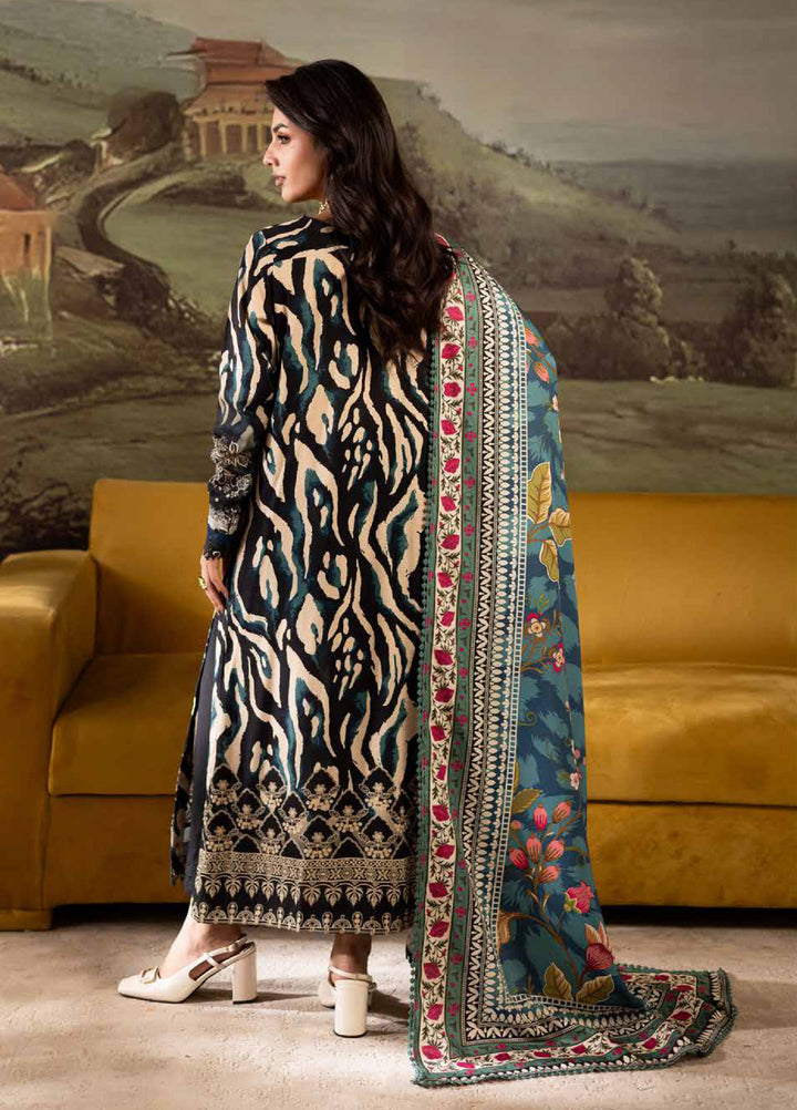 Signature Prints by Nureh Unstitched Linen Printed Suits 3 Piece NU25SW SP-171 - Winter Collection