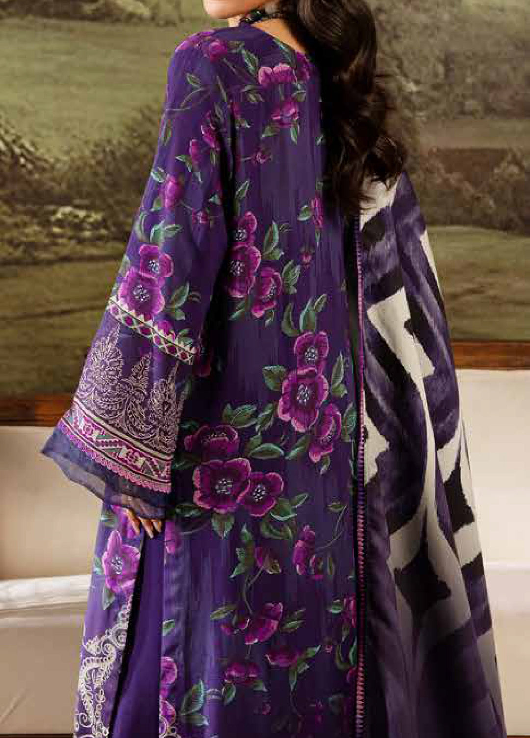 Signature Prints by Nureh Unstitched Linen Printed Suits 3 Piece NU25SW SP-173 - Winter Collection