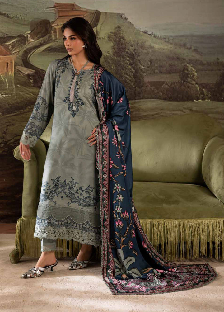 Signature Prints by Nureh Unstitched Linen Printed Suits 3 Piece NU25SW SP-174 - Winter Collection