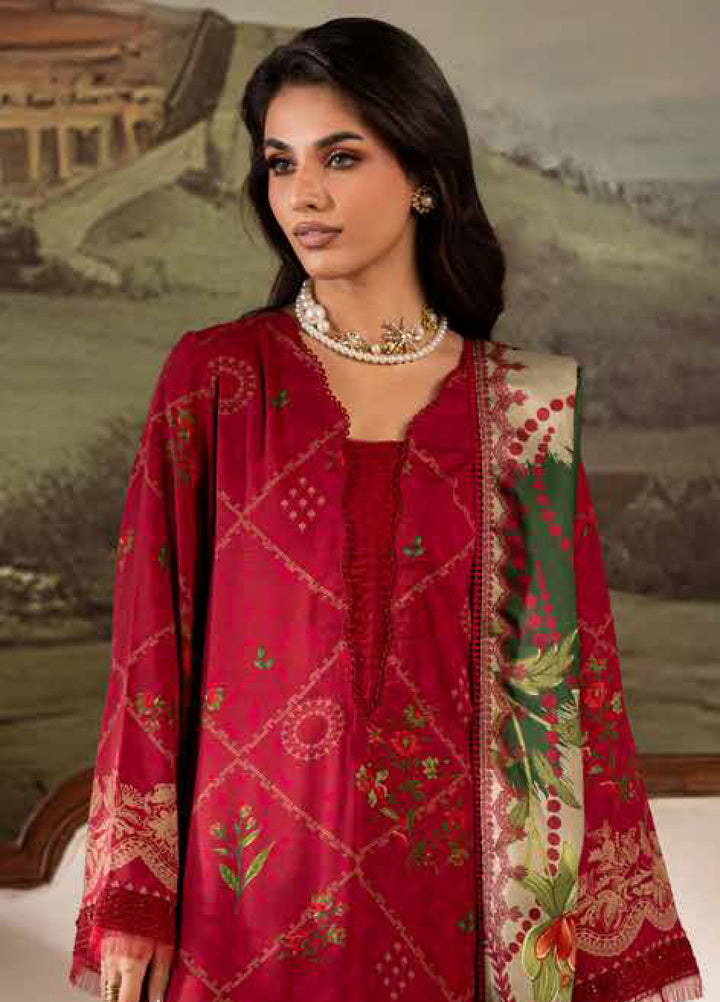 Signature Prints by Nureh Unstitched Linen Printed Suits 3 Piece NU25SW SP-175 - Winter Collection