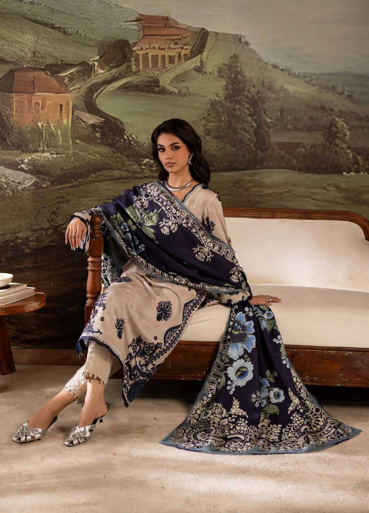 Signature Prints by Nureh Unstitched Linen Printed Suits 3 Piece NU25SW SP-176 - Winter Collection