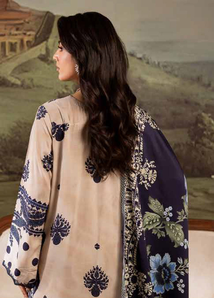 Signature Prints by Nureh Unstitched Linen Printed Suits 3 Piece NU25SW SP-176 - Winter Collection