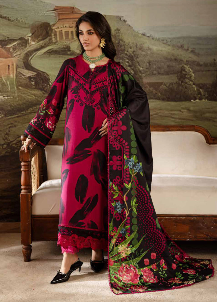 Signature Prints by Nureh Unstitched Linen Printed Suits 3 Piece NU25SW SP-177 - Winter Collection