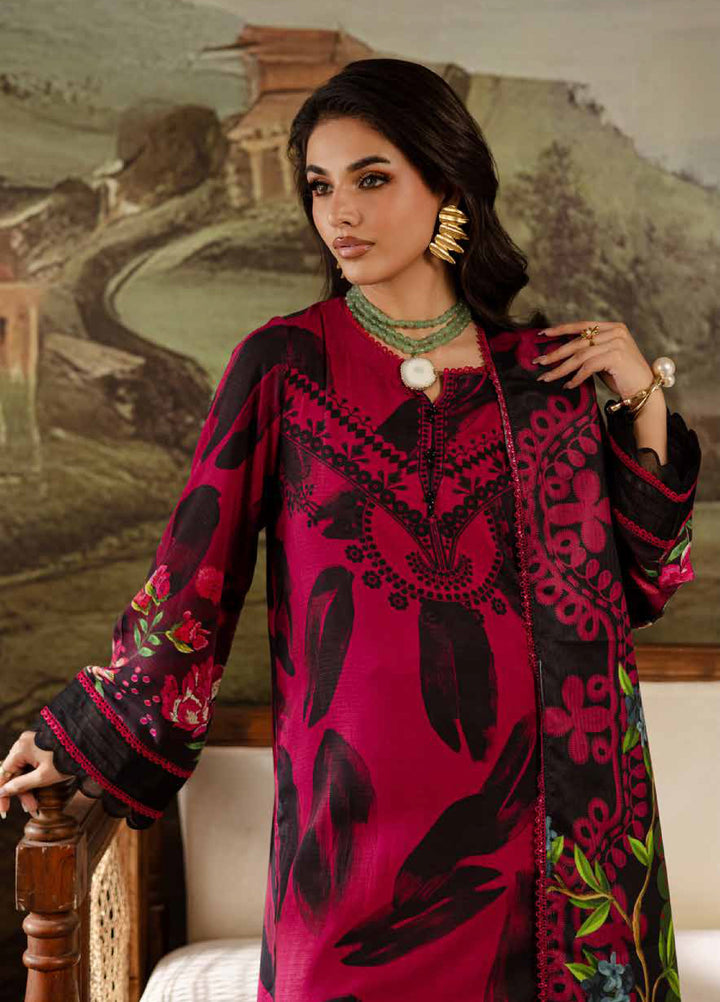 Signature Prints by Nureh Unstitched Linen Printed Suits 3 Piece NU25SW SP-177 - Winter Collection