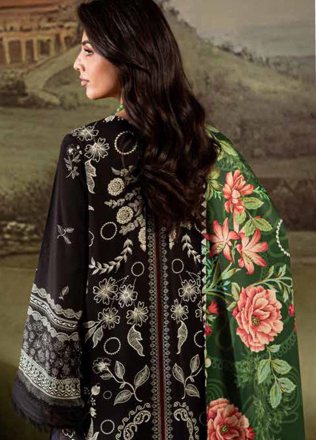 Signature Prints by Nureh Unstitched Linen Printed Suits 3 Piece NU25SW SP-178 - Winter Collection