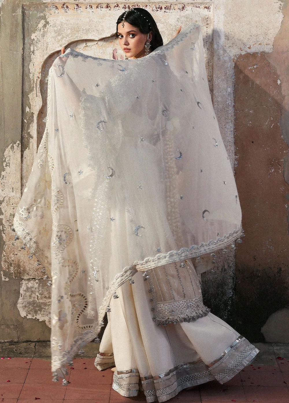 Massarat by Hussain Rehar Embroidered Organza Suits Unstitched 3 Piece HRR25MU Sitara - Festive Collection