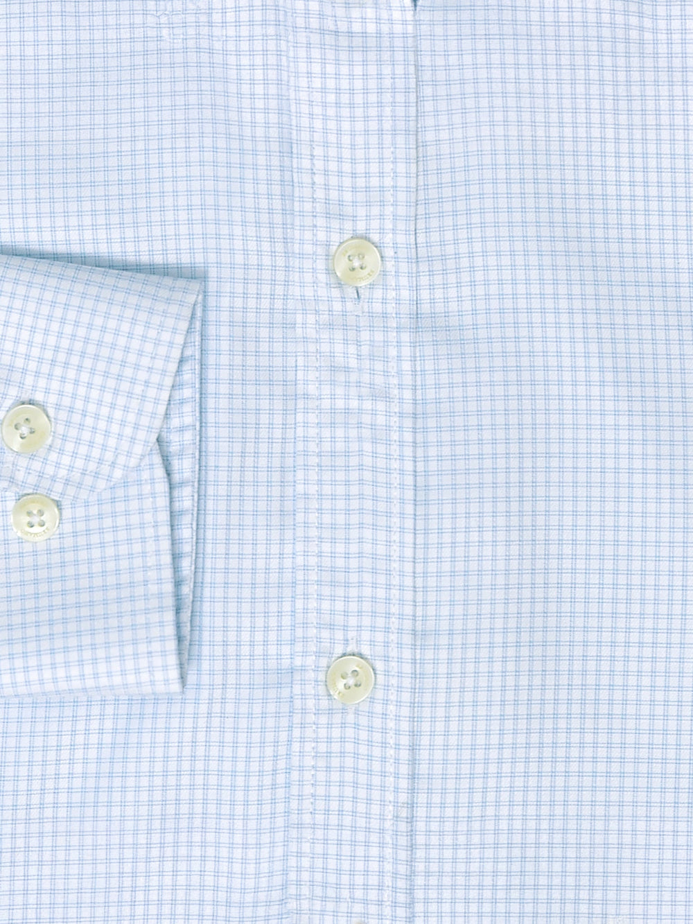 Brumano Mens RTW Solids Cotton Shirt Sky Blue Gingham Down Button Casual Collection