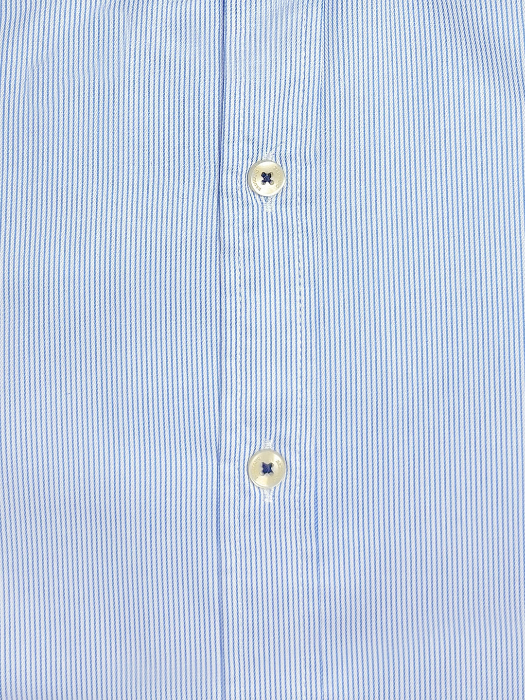 Sky Blue Striped Formal Shirt