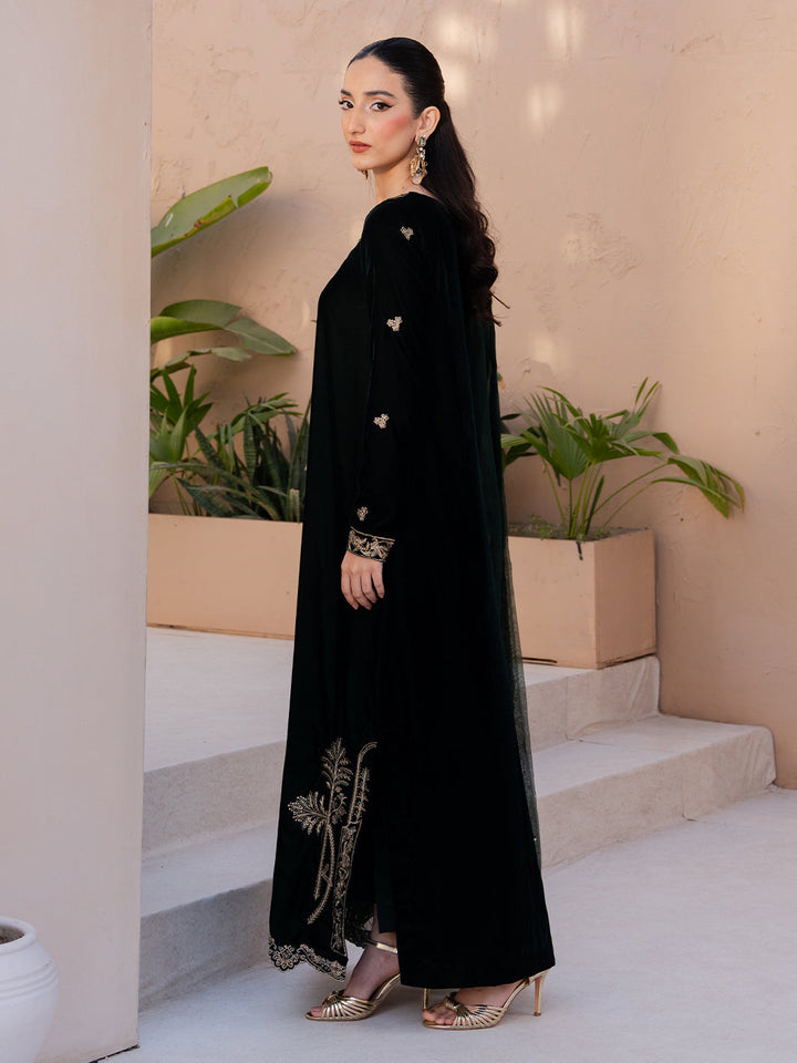 Le Tresor by Izel Pret Embroidered Velvet 3 Piece Suit Solene - Festive Collection