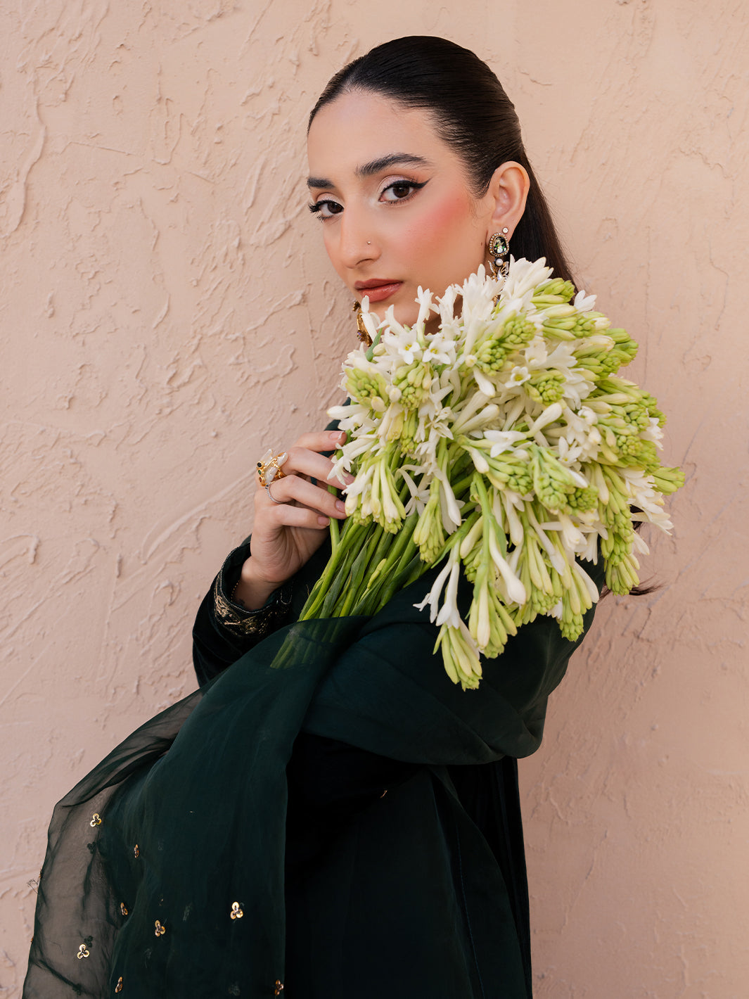 Le Tresor by Izel Pret Embroidered Velvet 3 Piece Suit Solene - Festive Collection